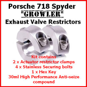 Porsche-718-spyder-Exhaust-Valve-growler-kit-